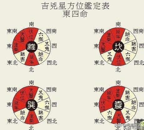 東四命對照表|東四命西四命速查表2024